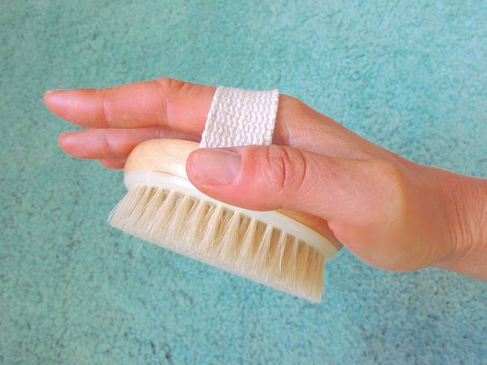 Trockene Körperbürste Aus Naturborsten – Für Peeling, Cellulite-Massage & Lymphdrainage